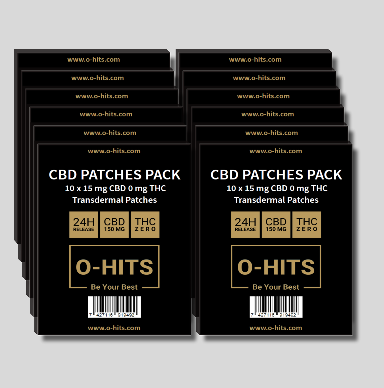 1800mg CBD | 120 PATCHES | 120 X 15mg CBD 0mg THC | FREE DELIVERY BUY ONLINE O-HITS BEST CBD PATCHES