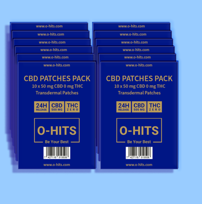 6000mg CBD | 120 PATCHES | 120 X 50mg CBD 0mg THC | FREE DELIVERY BUY ONLINE O-HITS #1 ONLINE CBD STORE