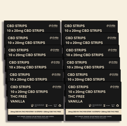 CBD VANILLA STRIPS | 2400mg CBD | 12 PACKS | FREE DELIVERY BEST CBD STRIPS ONLINE