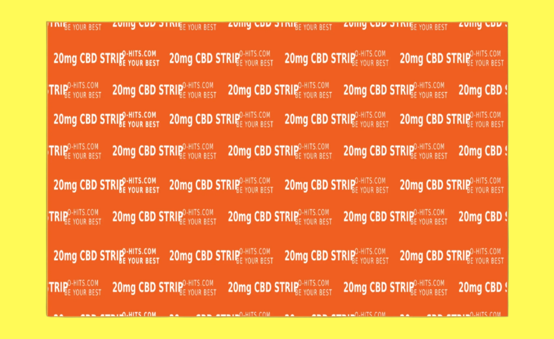 Citrus CBD strips pack 200 mg CBD THC Free foil packaging shop online O-Hits